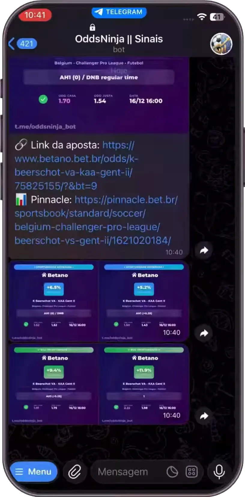 Demonstração do bot